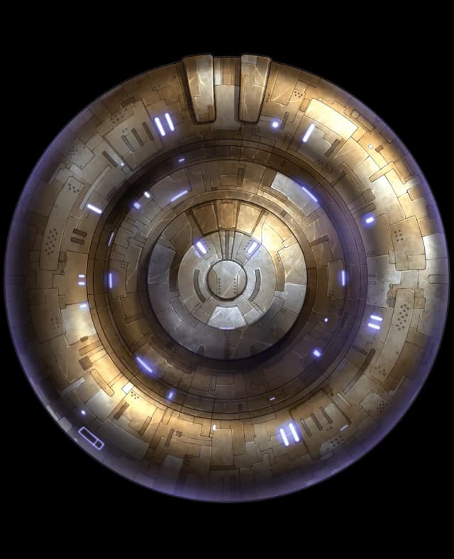 Flying Saucer map, Original Exterior variant